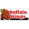 Signmission BUFFALO WINGS BANNER SIGN hot wings spicy bone wing sauce deep fried B-96 Buffalo Wings - alternate 1
